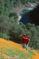 Hiking Windy Point Trail, Colfax, California Couple hiking Windy Point Trail, near Colfax and Iowa Hill, California 