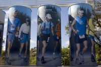 Mural of the Western States 100 runners, Auburn, California Mural of the Western States 100-mile Endurance Run on fuel tanks in Auburn, CA