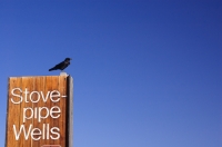 DT-CA-10-16 Sign at the Stovepipe Wells general store, Death Valley, California