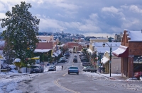 DT-CA-2124 Downtown Auburn, California in the snow.