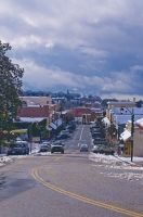 DT-CA-2125  Downtown Auburn, California in the snow.