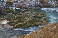 DT-CA-2128 The Middle Fork of the American River, just after a rare, low snowfall, Auburn, California.