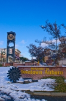 DT-CA-2131 Downtown Auburn, California in the snow.