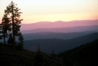 Sunset from Grouse Ridge, California Sunset from Grouse Ridge, Northern California