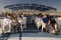 Cabo San Lucas, Mexico Tourists enjoying a sunset dinner cruise, Cabo San Lucas, Baja California, Mexcio